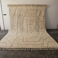 Oversized Moroccan Beni Ourain Rug, Modern Boho Area Rug (407x300 cm)