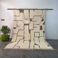 Handmade Beni Ourain Wool Rug with Modern Abstract Design