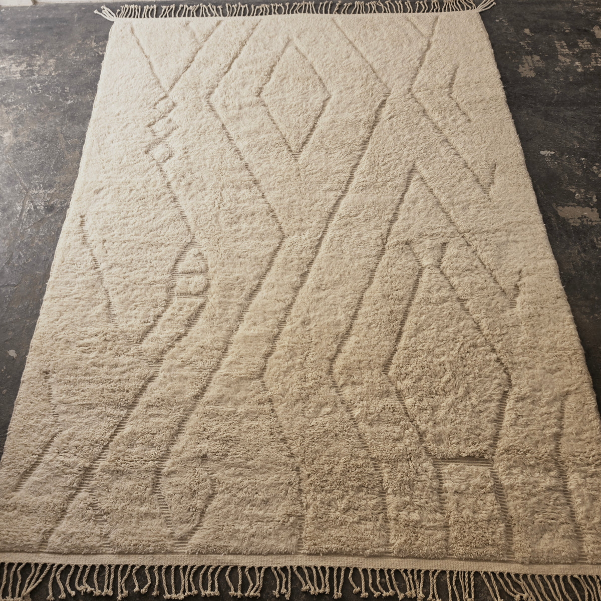 Extra Large Moroccan Beni Ourain Rug, Boho Area Rug (300x411 cm)