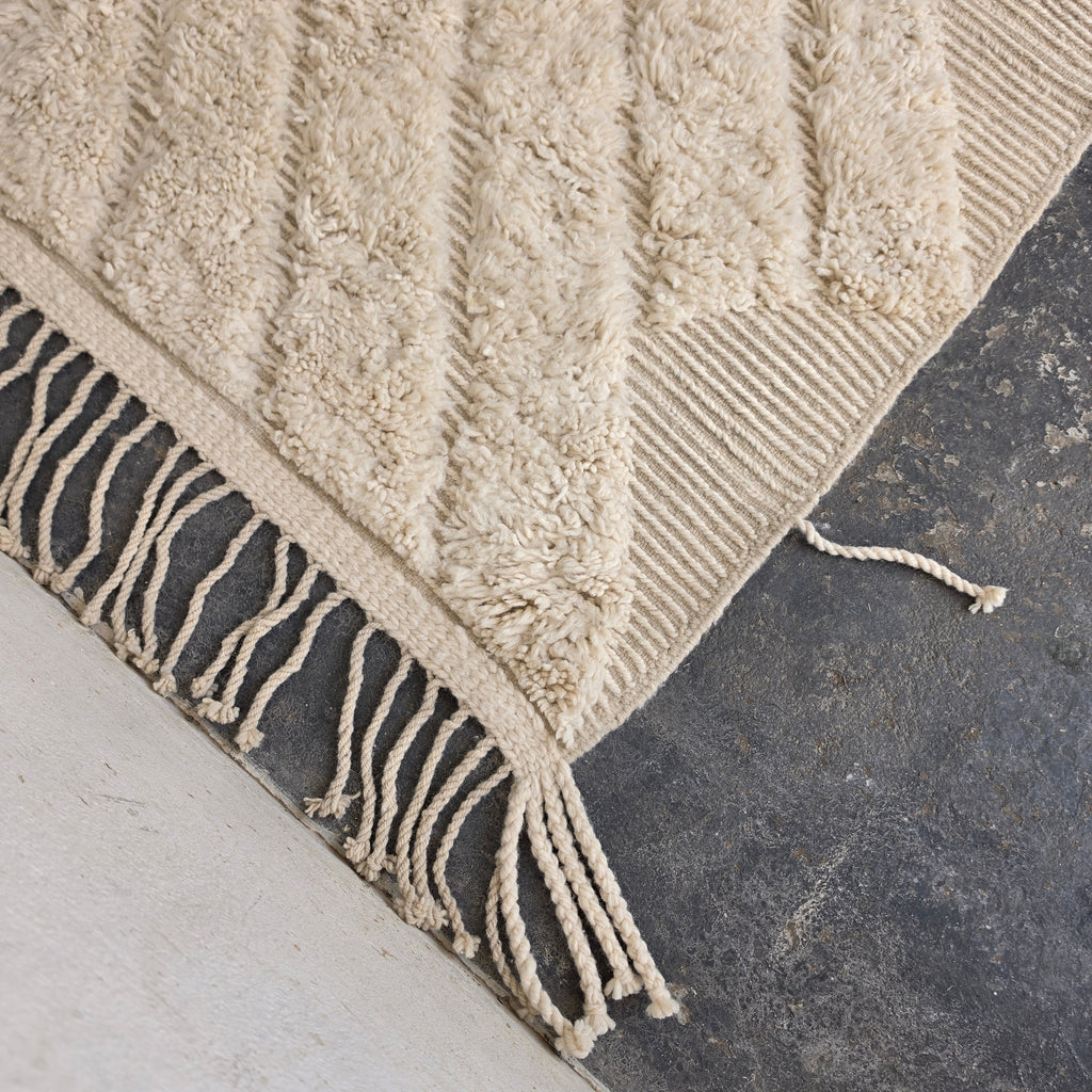 Oversized Moroccan Beni Ourain Rug, Luxury Boho Living Room Rug (300x400 cm)